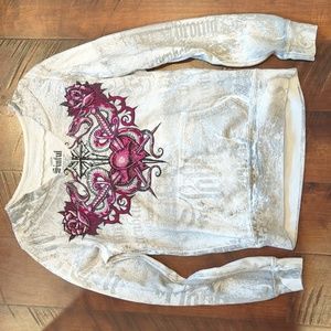 Sinful- Women's Large White Sweatshirt